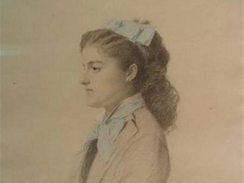 1811-Vincent Vidal - Ritratto di giovane donna, 1875
